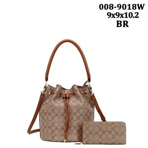 High grade tote handbag, 2 piece with a long shoulder strap.